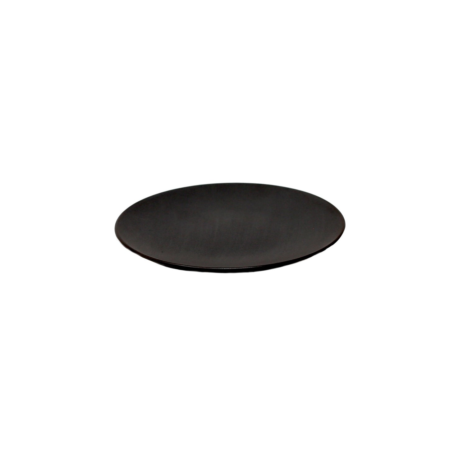 Matte Black Round Plate Set