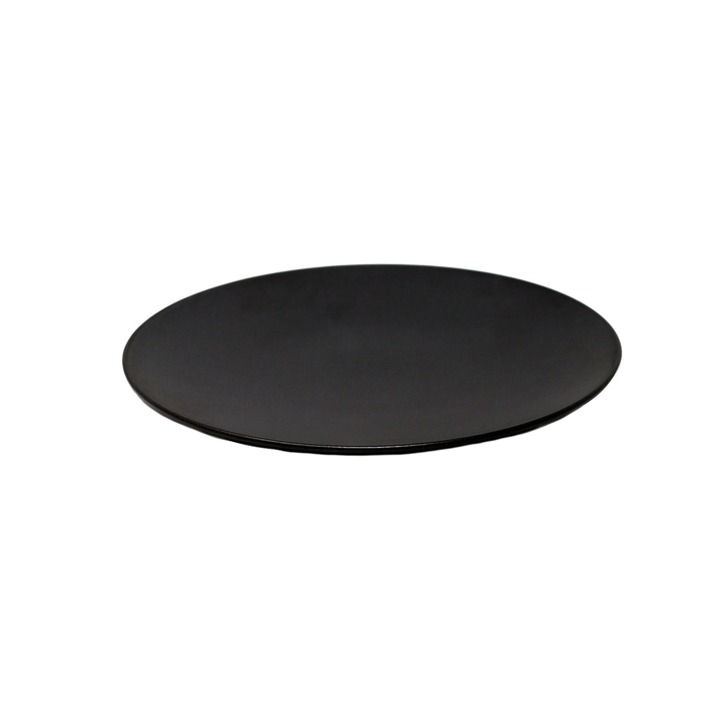 Matte Black Round Plate Set