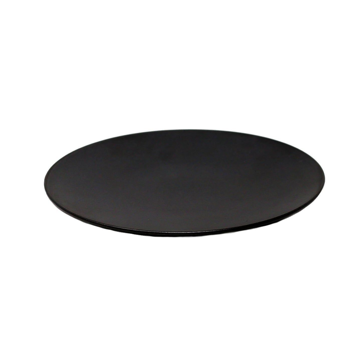 Matte Black Round Plate Set